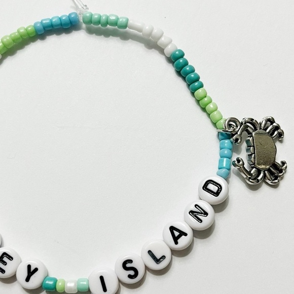 Taylor Swift Eras Tour Friendship Bracelet Coney Island Evermore w/ Charm - Picture 2 of 2